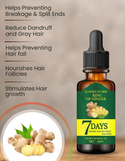 7 Days Ginger Hair Growth Oil