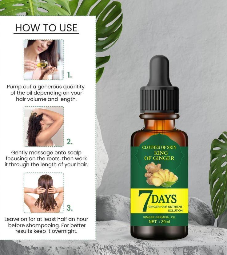 7 Days Ginger Hair Growth Oil