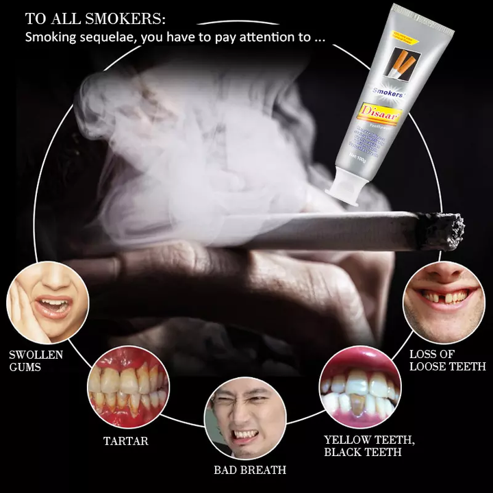 Stain removal power Smoker's Disaar Toothpaste